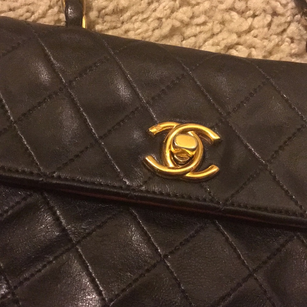 AUTH Vintage Chanel Mini Micro Flap - Picture 2 of 7